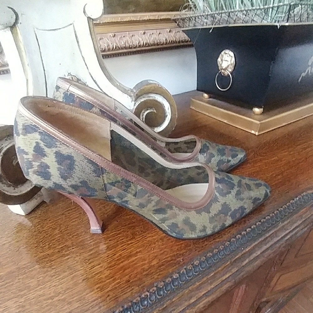Leopard Diva Nadine Levenson Shoes, Size 8 Med